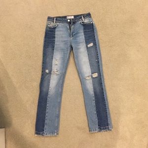 Two toned free people jeans
